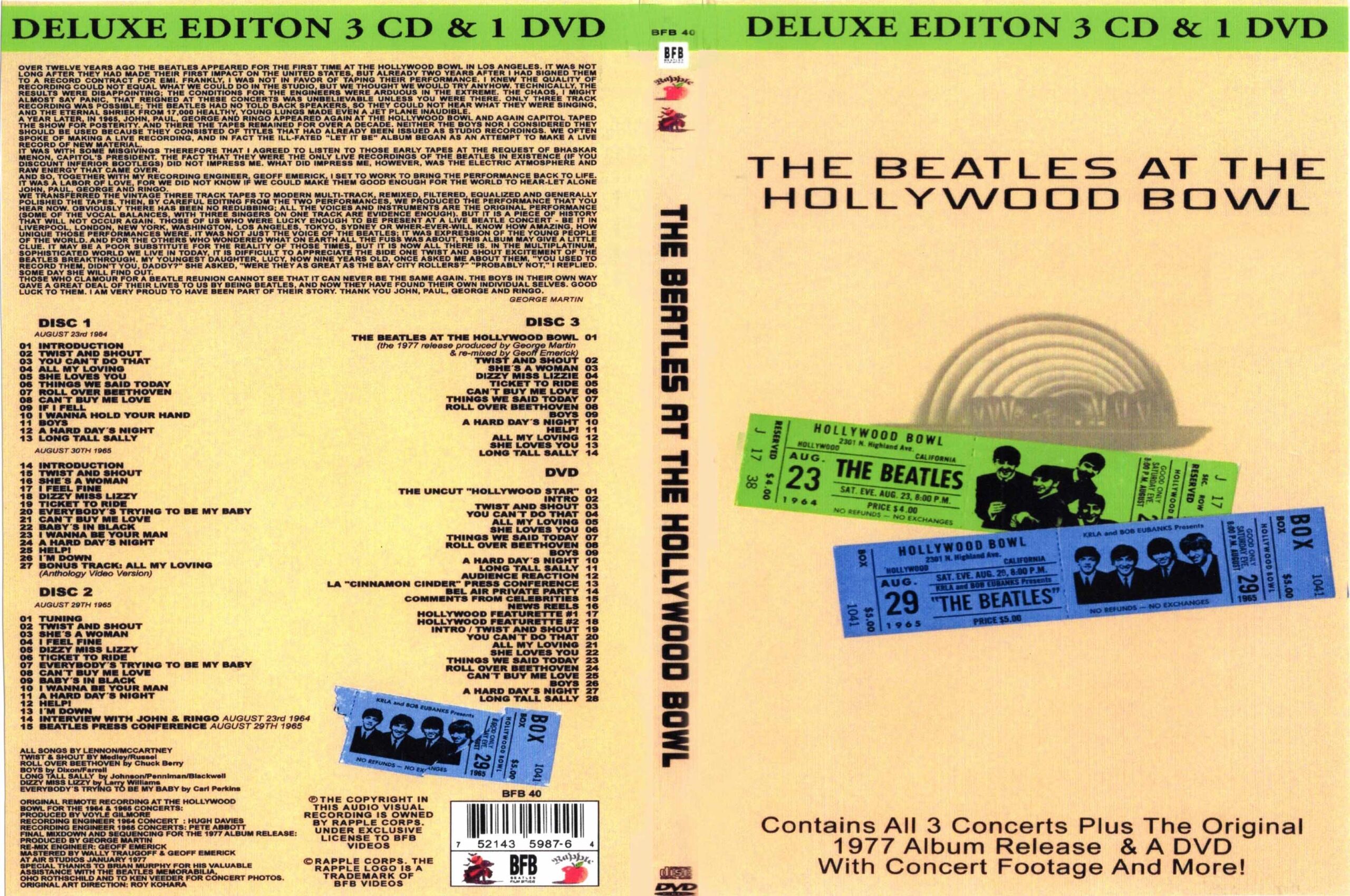 Beatles Hollywood Bowl - 4-Discs